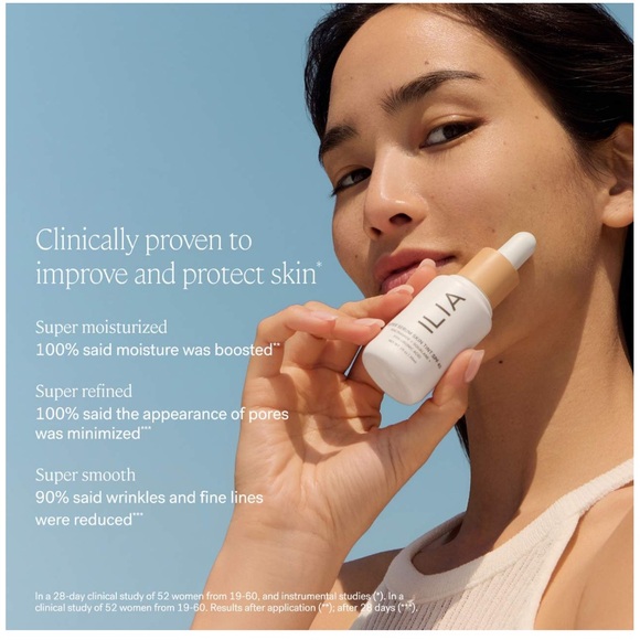ILIA Super Serum Skin Tint SPF 40 Skincare Foundation - ST8 SHELA - Picture 9 of 9